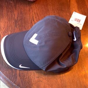Nike Black Cap with White Logo